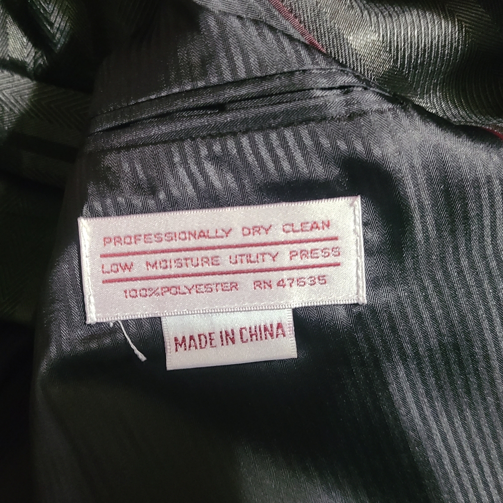 Gray Striped Button-Up Blazer - image 3